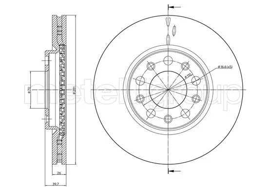Brake Disc (23-1254C)