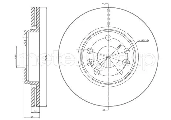 Brake Disc (23-1563C)