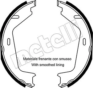 Brake Shoe Set, parking brake (53-0530)