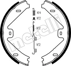 Brake Shoe Set, parking brake (53-0250K)
