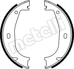 Brake Shoe Set, parking brake (53-0016)