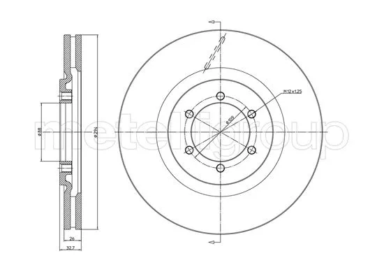 Brake Disc (23-1033C)