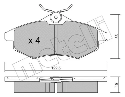 Brake Pad Set, disc brake (22-0328-0)