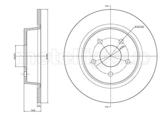 Brake Disc (23-1251C)