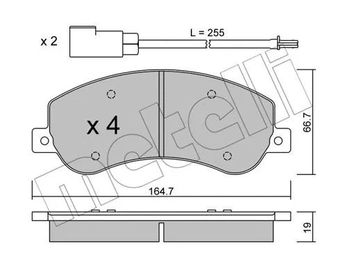 Brake Pad Set, disc brake (22-0680-0)