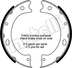 Brake Shoe Set, parking brake (53-0289)