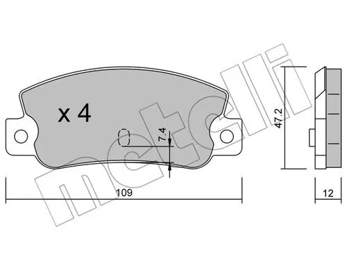 Brake Pad Set, disc brake (22-0035-0)