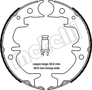 Brake Shoe Set, parking brake (53-0444)