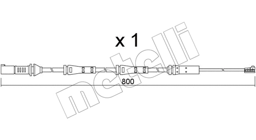 Warning Contact, brake pad wear (SU.379)