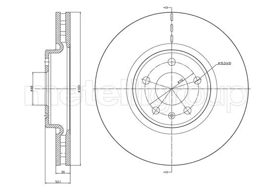 Brake Disc (23-1249C)