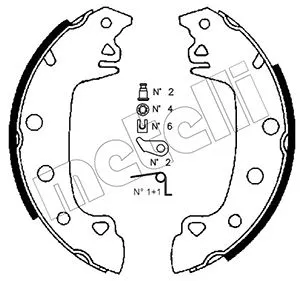 Brake Shoe Set (53-0340K)