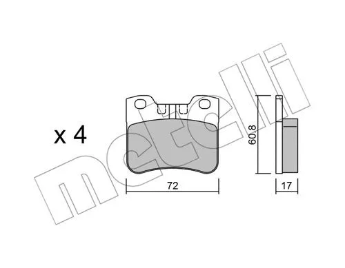 Brake Pad Set, disc brake (22-0060-2)