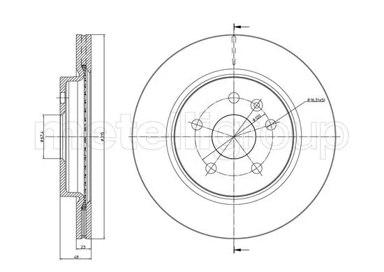 Brake Disc (23-1009C)