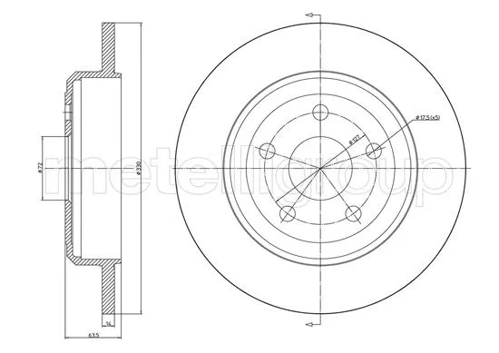 Brake Disc (23-1564C)