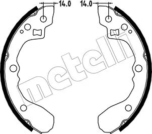 Brake Shoe Set (53-0217)