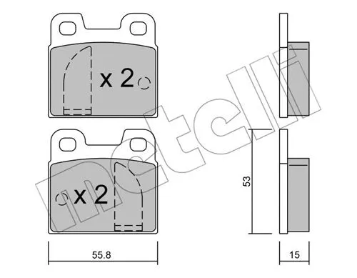 Brake Pad Set, disc brake (22-0009-0)