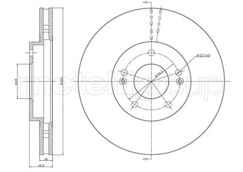 Brake Disc (23-0593C)