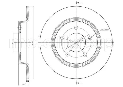 Brake Disc (23-0750C)