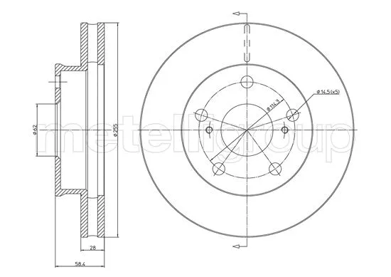 Brake Disc (23-1481C)