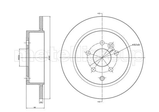Brake Disc (23-1052C)