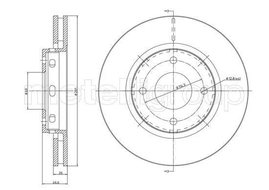 Brake Disc (23-1236C)