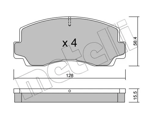 Brake Pad Set, disc brake (22-0243-0)