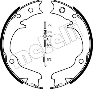 Brake Shoe Set, parking brake (53-0386K)