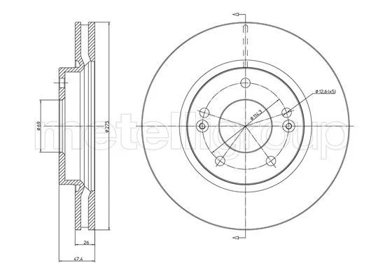 Brake Disc (23-1688C)