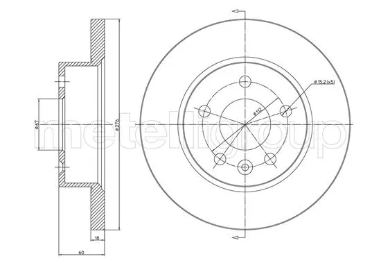 Brake Disc (23-1719C)
