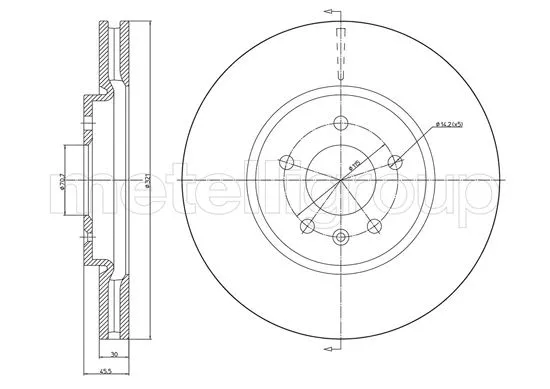Brake Disc (23-1436C)