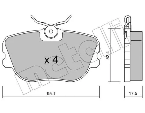 Brake Pad Set, disc brake (22-0150-0)