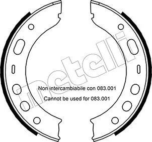 Brake Shoe Set, parking brake (53-0337)