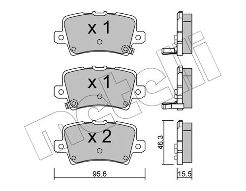 Brake Pad Set, disc brake (22-0729-0)