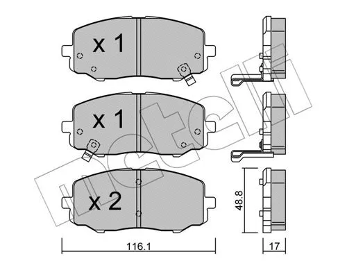 Brake Pad Set, disc brake (22-0912-0)