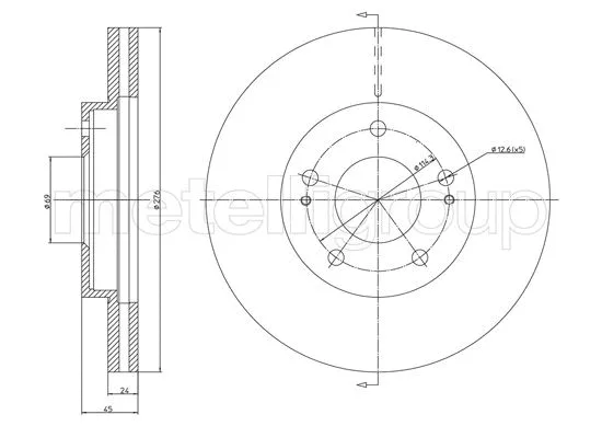 Brake Disc (23-1152C)