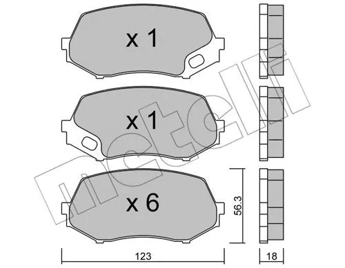 Brake Pad Set, disc brake (22-0874-0)