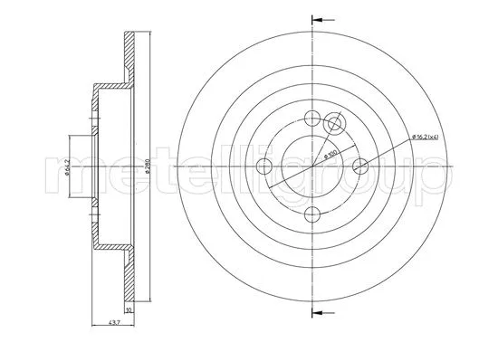 Brake Disc (23-1231C)