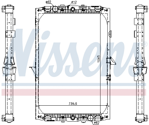 Radiator, engine cooling (61417A)
