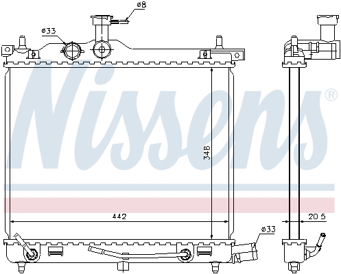 Radiator, engine cooling