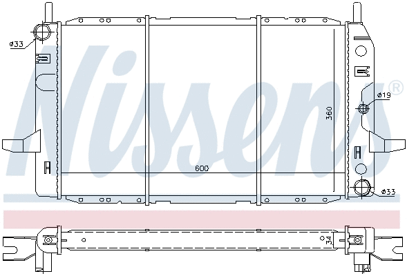 Radiator, engine cooling (691181)