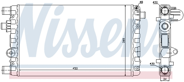 Radiator, engine cooling (694750)