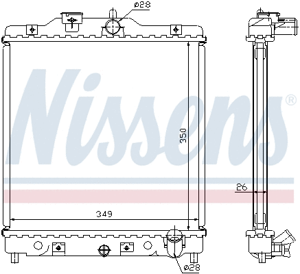 Radiator, engine cooling