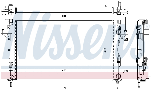 Radiator, engine cooling (694616)