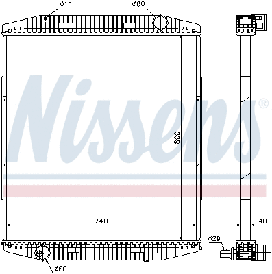 Radiator, engine cooling (619730)