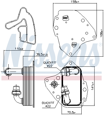 Oil Cooler, engine oil