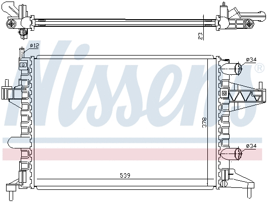 Radiator, engine cooling (690459)