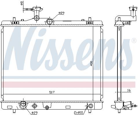 Radiator, engine cooling
