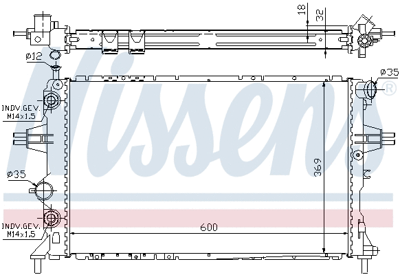 Radiator, engine cooling (694168)
