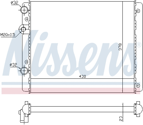 Radiator, engine cooling (697635)