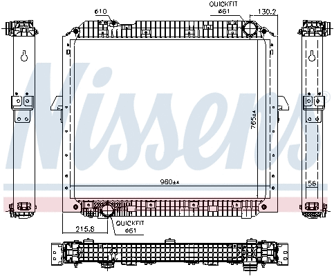 Radiator, engine cooling (67178)